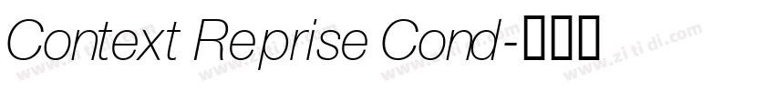 Context Reprise Cond字体转换
